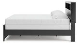 Broachmyn Black/Gray King Bookcase Panel Bed from Ashley - Luna Furniture