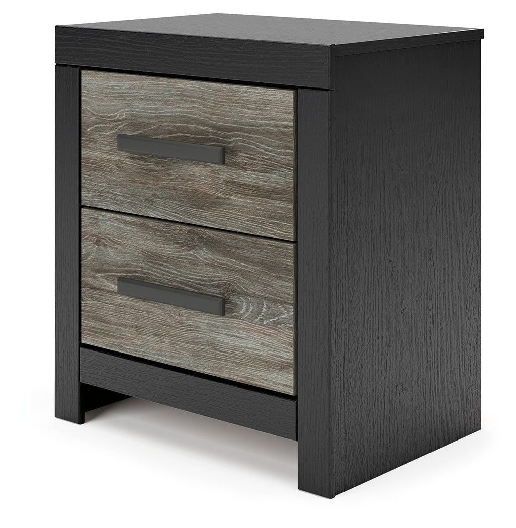 Broachmyn Black/Gray Nightstand from Ashley - Luna Furniture