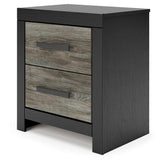 Broachmyn Black/Gray Nightstand from Ashley - Luna Furniture