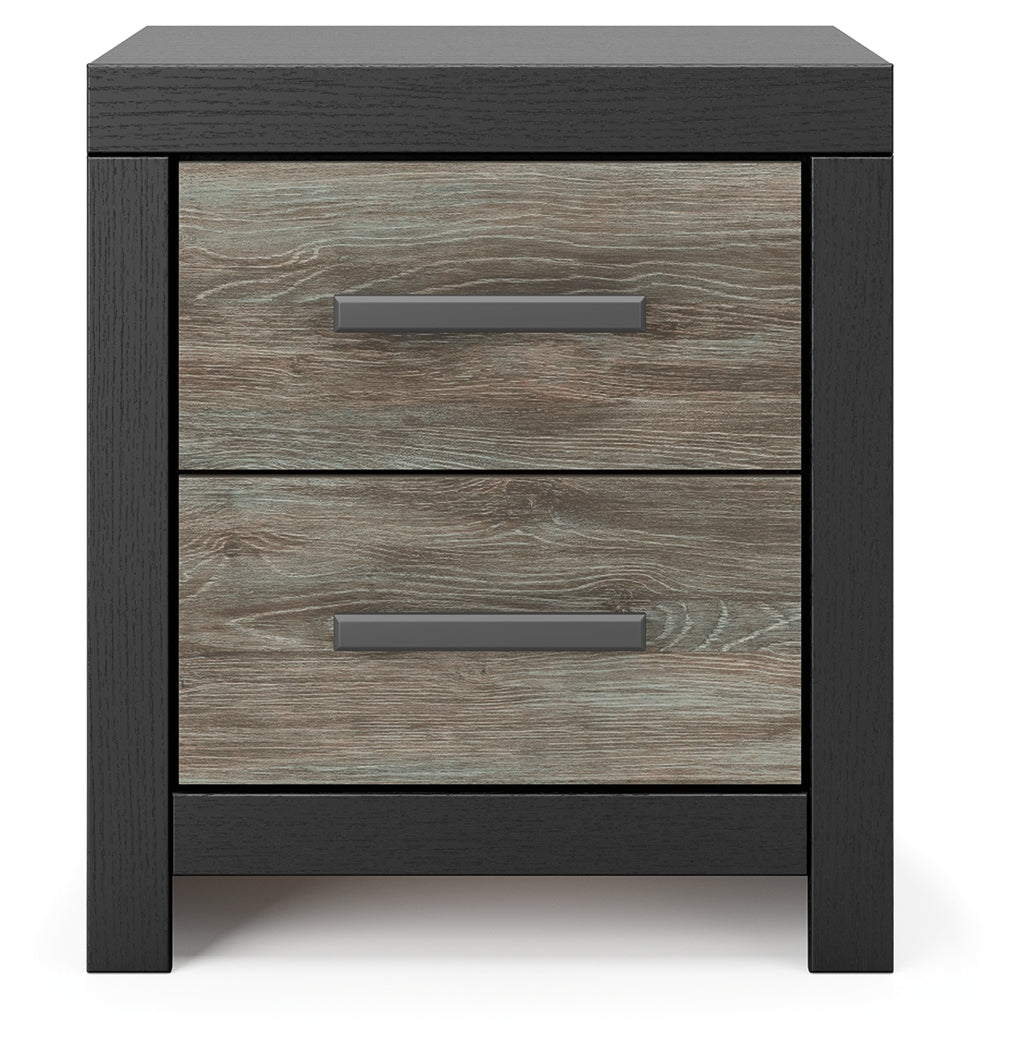 Broachmyn Black/Gray Nightstand from Ashley - Luna Furniture