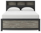 Broachmyn Black/Gray Queen Bookcase Bed from Ashley - Luna Furniture