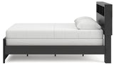 Broachmyn Black/Gray Queen Bookcase Bed from Ashley - Luna Furniture