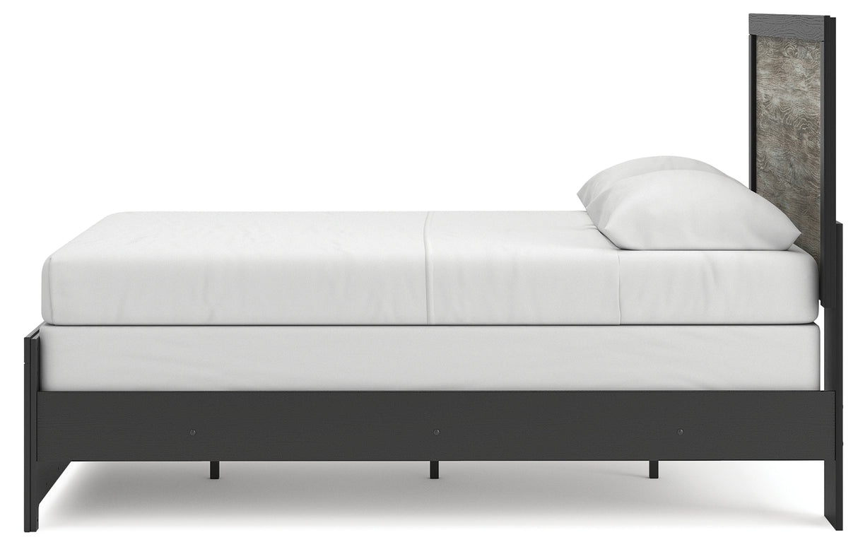 Broachmyn Black/Gray Queen Panel Bed from Ashley Furniture - Luna Furniture