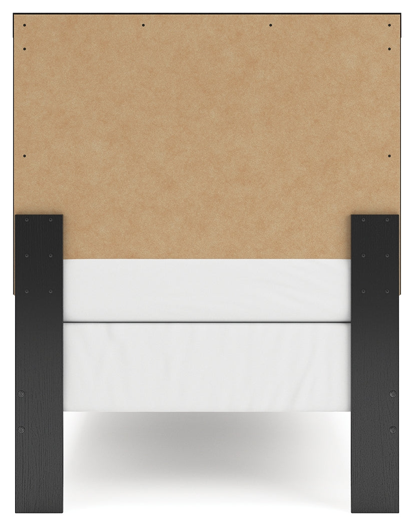 Broachmyn Black/Gray Twin Panel Bed from Ashley Furniture - Luna Furniture