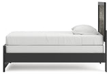 Broachmyn Black/Gray Twin Panel Bed from Ashley Furniture - Luna Furniture