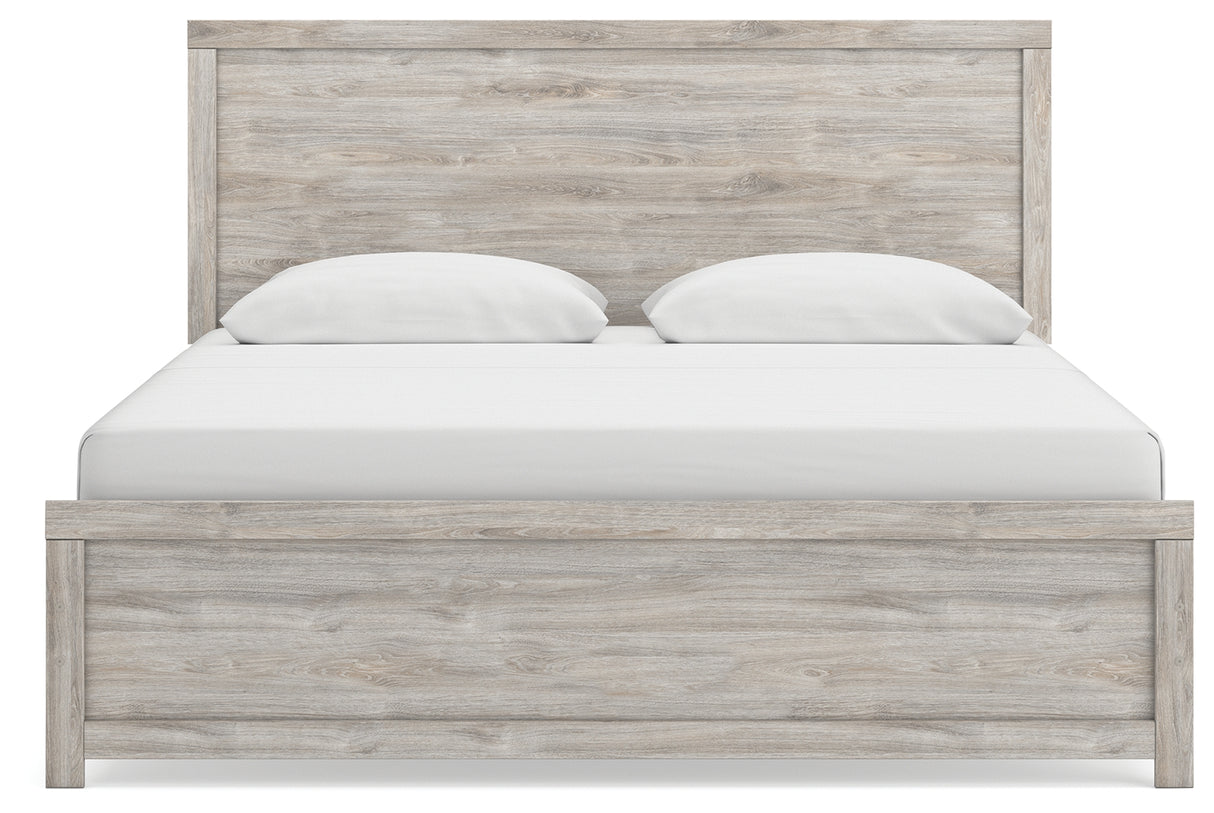 Broachmyn Gray King Panel Bed from Ashley - Luna Furniture