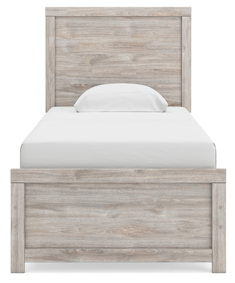 Broachmyn Gray Twin Panel Bed from Ashley - Luna Furniture