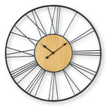 Brockett Black/Natural Wall Clock from Ashley Furniture - Luna Furniture