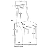 Brookmead Black 5-Piece Extension Leaf Dining Room Set from Coaster - Luna Furniture