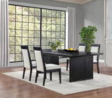 Brookmead Black 5-Piece Extension Leaf Dining Room Set from Coaster - Luna Furniture