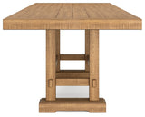 Havonplane Counter Height Dining Table and 6 Barstools in Brown from Ashley - Luna Furniture