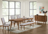 Lyncott Dining Table and 4 Chairs and Bench in Brown from Ashley - Luna Furniture
