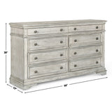 Highland Park Cathedral White 4-Piece King Bedroom Set (King Bed/DR/MR/NS) from Steve Silver - Luna Furniture