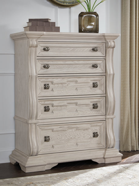Bruchandi Antique White Chest of Drawers from Ashley - Luna Furniture