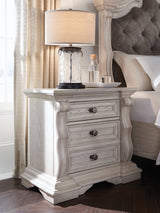 Bruchandi Antique White Nightstand from Ashley - Luna Furniture
