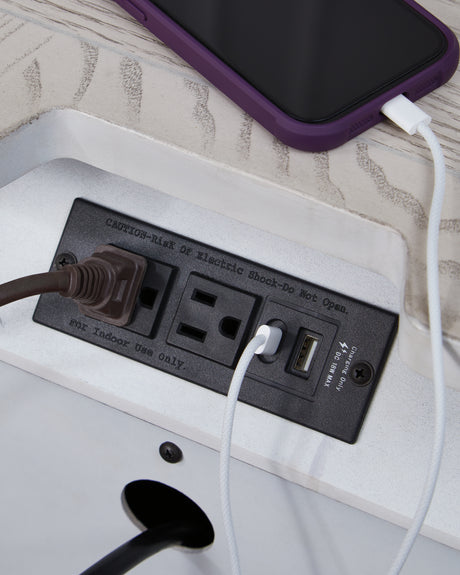 Bruchandi Antique White Nightstand from Ashley - Luna Furniture