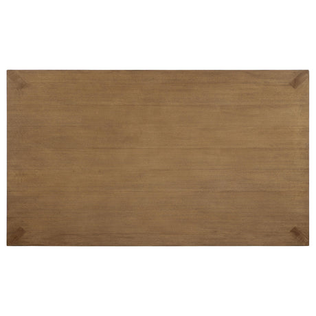 Bruner Natural Brown 5-piece 72-inch Rectangular Dining Set from Coaster - Luna Furniture
