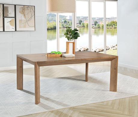 Bruner Natural Brown Rectangular Dining Table from Coaster - Luna Furniture