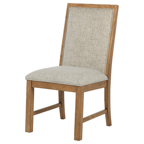 Bruner Natural Brown Side Chair, Set of 2 from Coaster - Luna Furniture