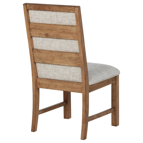 Bruner Natural Brown Side Chair, Set of 2 from Coaster - Luna Furniture