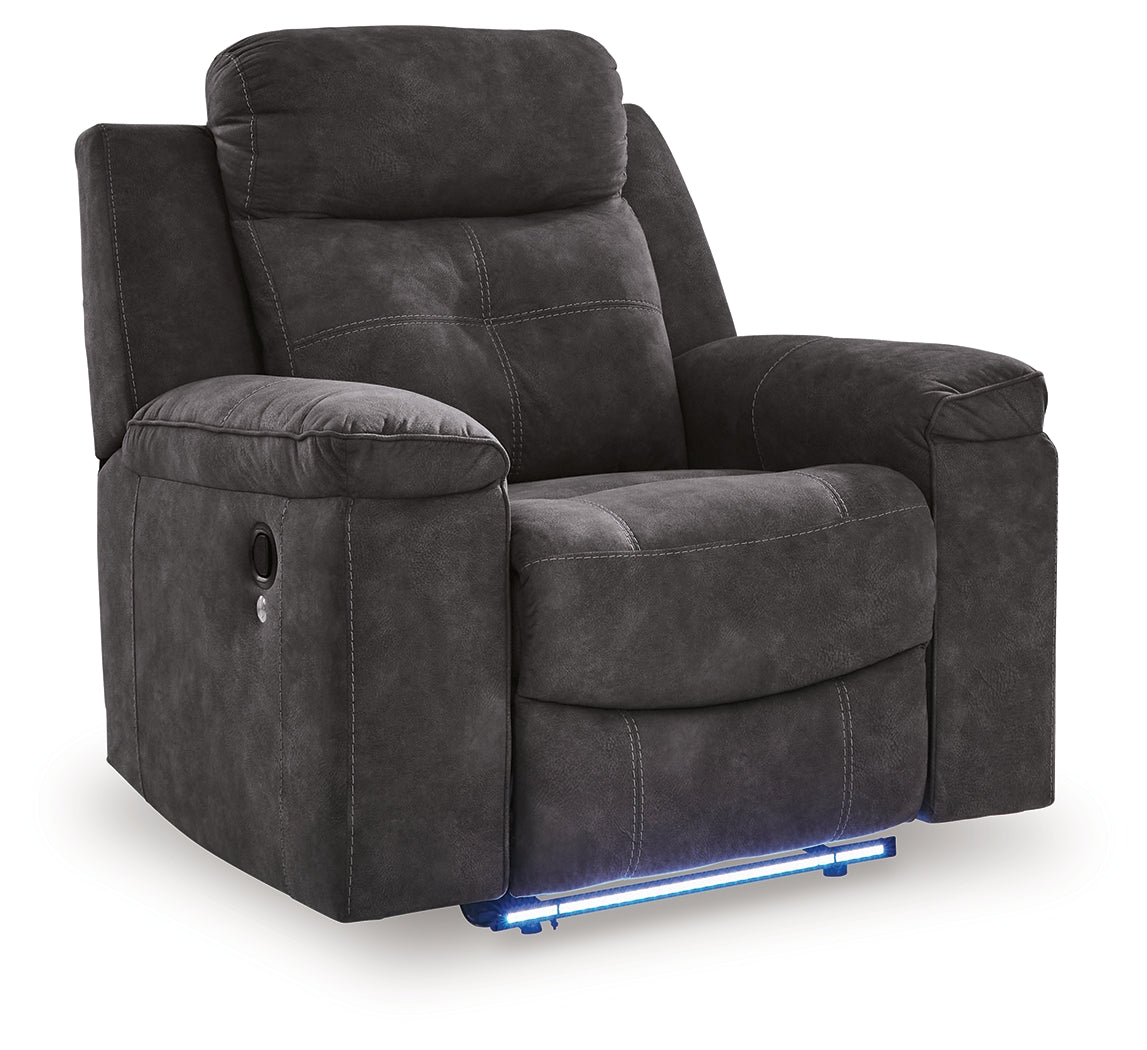 Brysonview Charcoal Recliner from Ashley - Luna Furniture