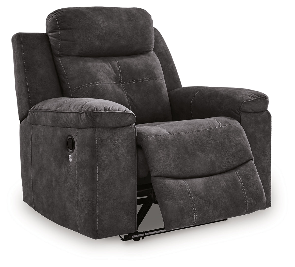 Brysonview Charcoal Recliner from Ashley - Luna Furniture