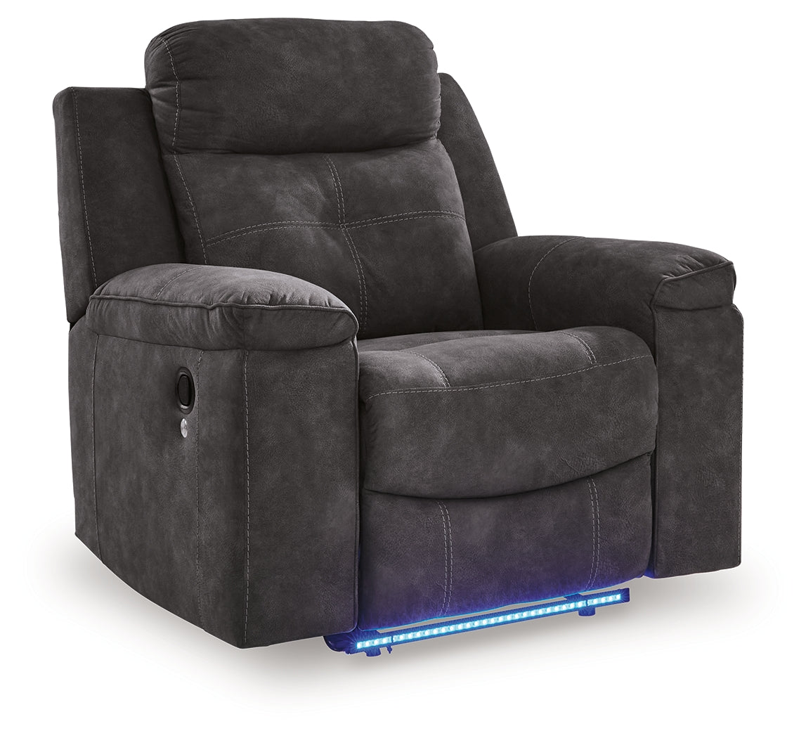 Brysonview Charcoal Recliner from Ashley - Luna Furniture