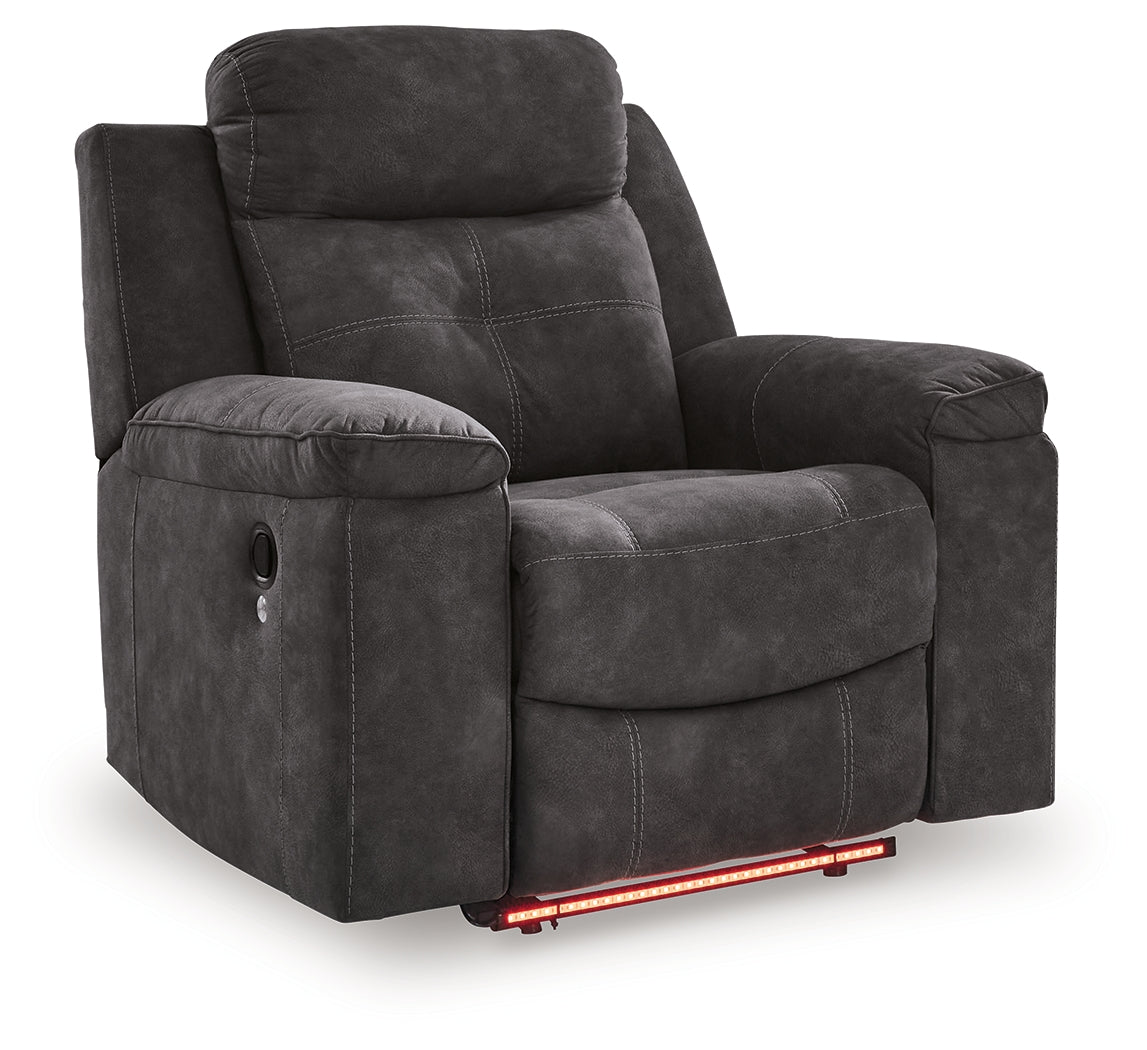 Brysonview Charcoal Recliner from Ashley - Luna Furniture