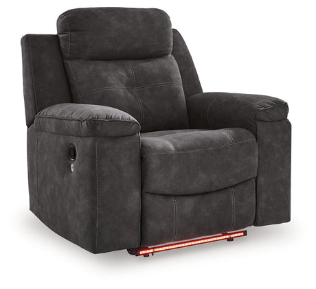 Brysonview Charcoal Recliner from Ashley - Luna Furniture
