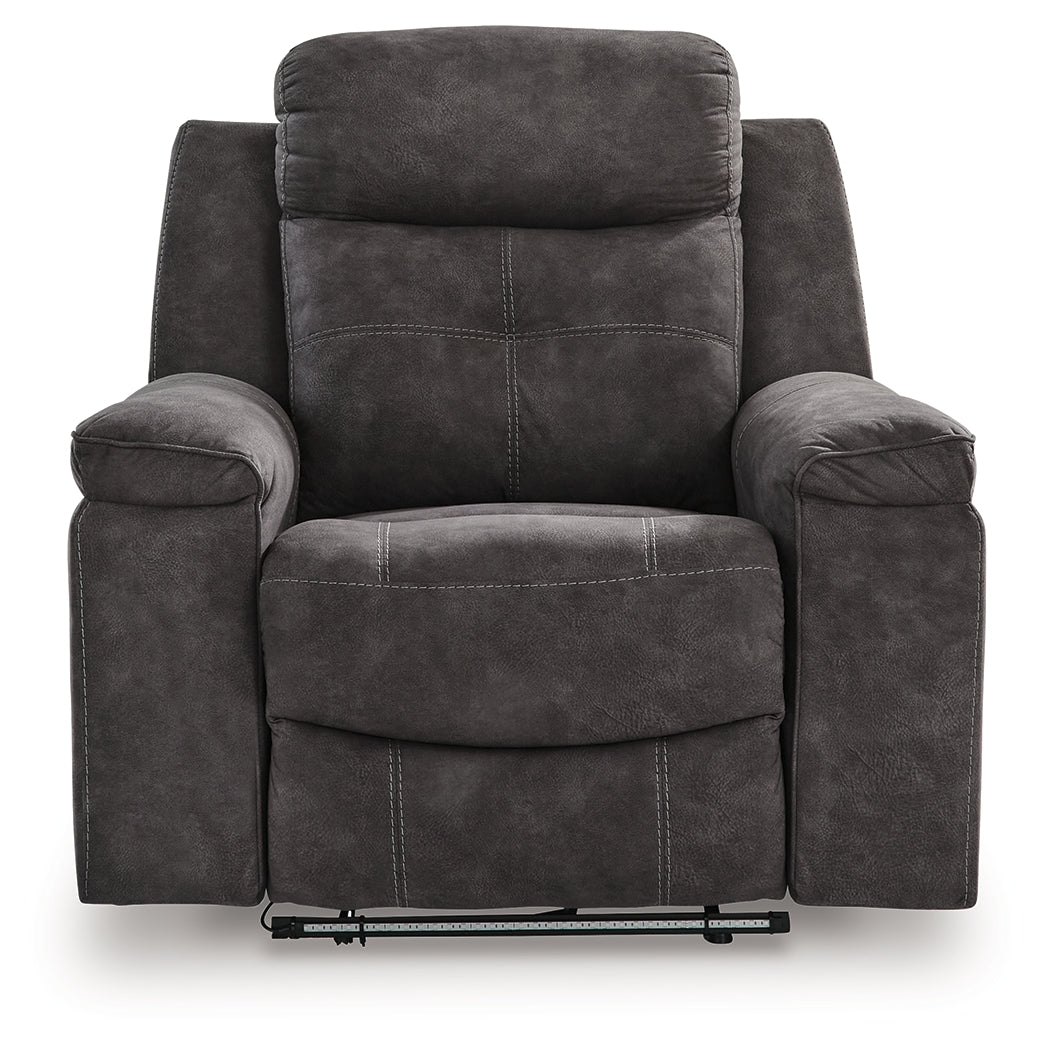 Brysonview Charcoal Recliner from Ashley - Luna Furniture