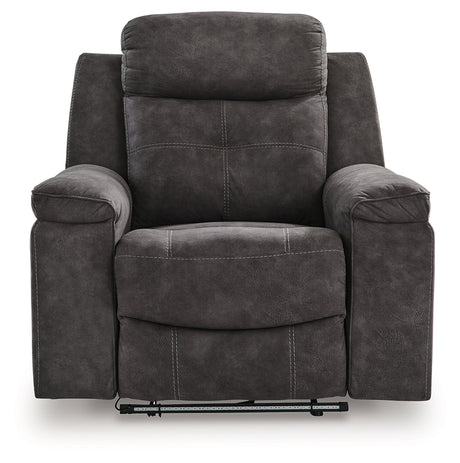 Brysonview Charcoal Recliner from Ashley - Luna Furniture