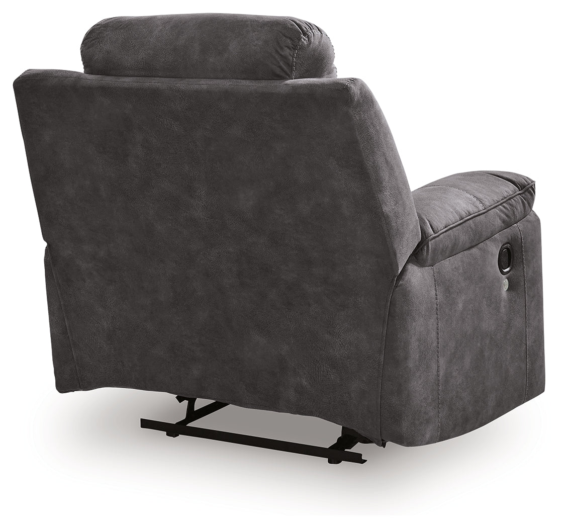 Brysonview Charcoal Recliner from Ashley - Luna Furniture
