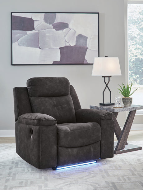 Brysonview Charcoal Recliner from Ashley - Luna Furniture