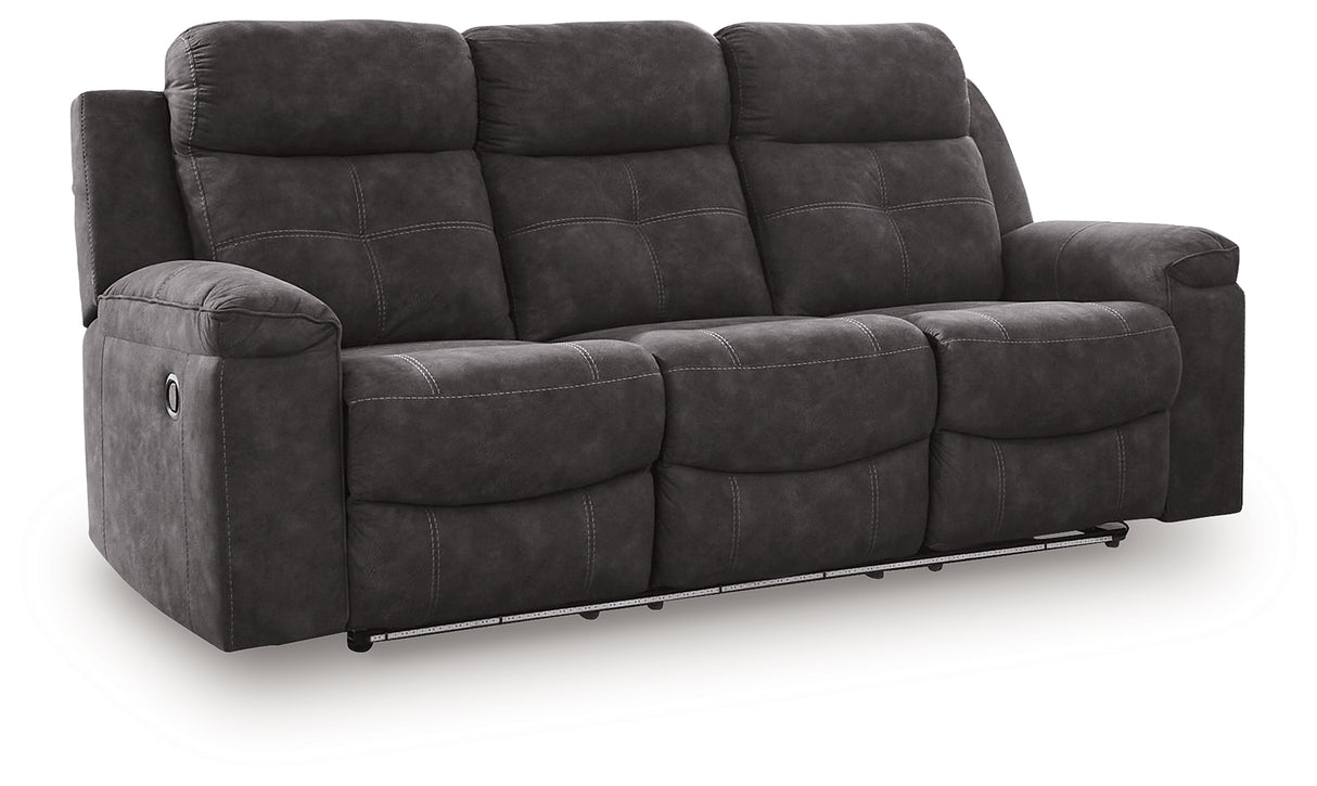 Brysonview Charcoal Reclining Sofa from Ashley - Luna Furniture