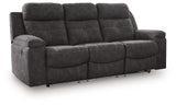 Brysonview Charcoal Reclining Sofa from Ashley - Luna Furniture
