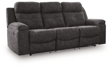 Brysonview Charcoal Reclining Sofa from Ashley - Luna Furniture