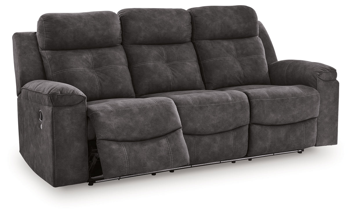 Brysonview Charcoal Reclining Sofa from Ashley - Luna Furniture