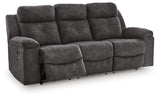 Brysonview Charcoal Reclining Sofa from Ashley - Luna Furniture