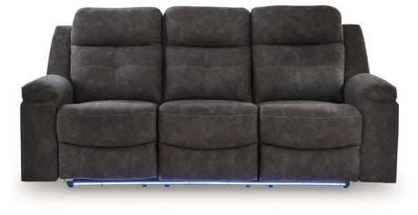 Brysonview Charcoal Reclining Sofa from Ashley - Luna Furniture