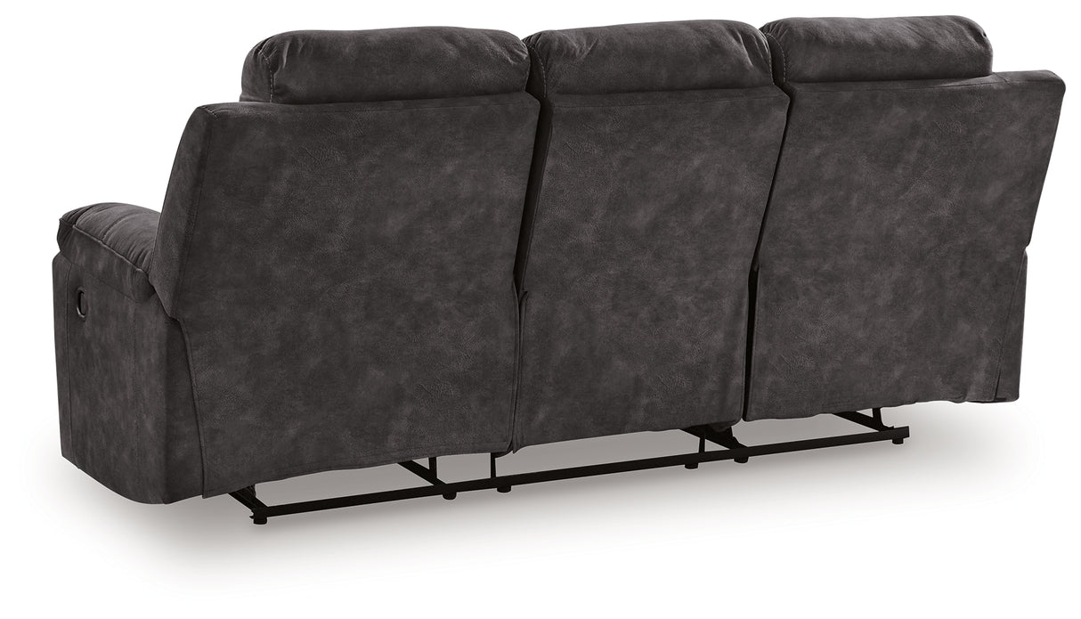 Brysonview Charcoal Reclining Sofa from Ashley - Luna Furniture