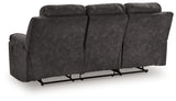 Brysonview Charcoal Reclining Sofa from Ashley - Luna Furniture