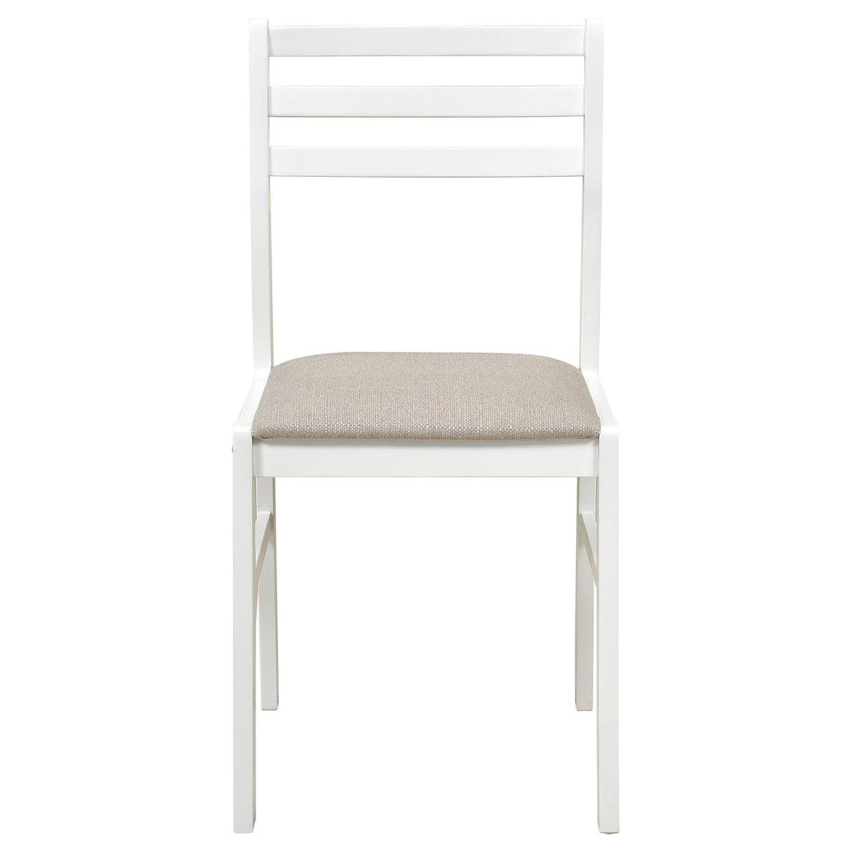 Bucknell White 3-Piece Round Drop Leaf Dining Set from Coaster - Luna Furniture