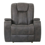Marlow Charcoal Manual Recliner from Steve Silver - Luna Furniture