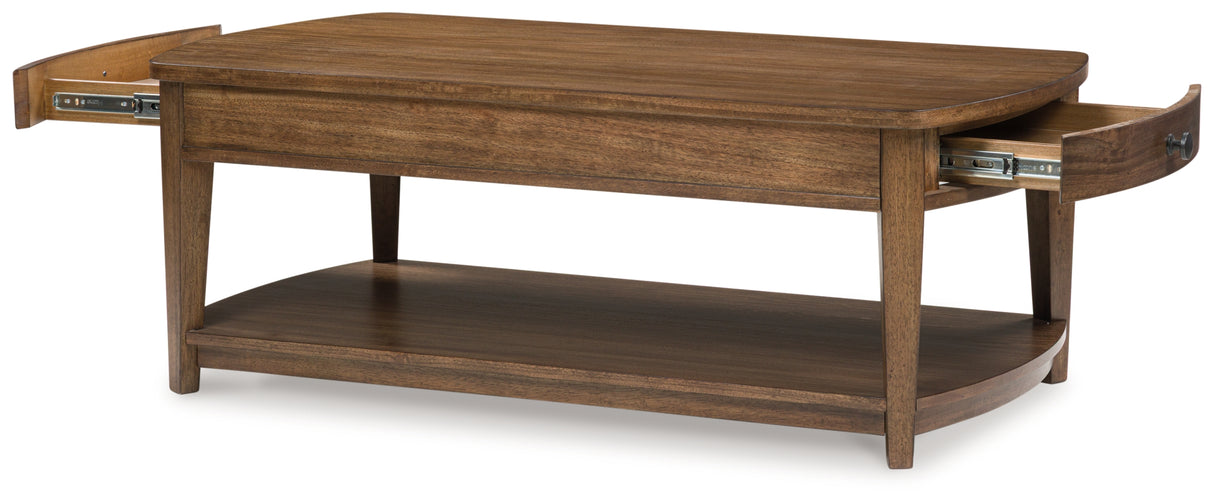 Burkbyer Brown Coffee Table from Ashley - Luna Furniture