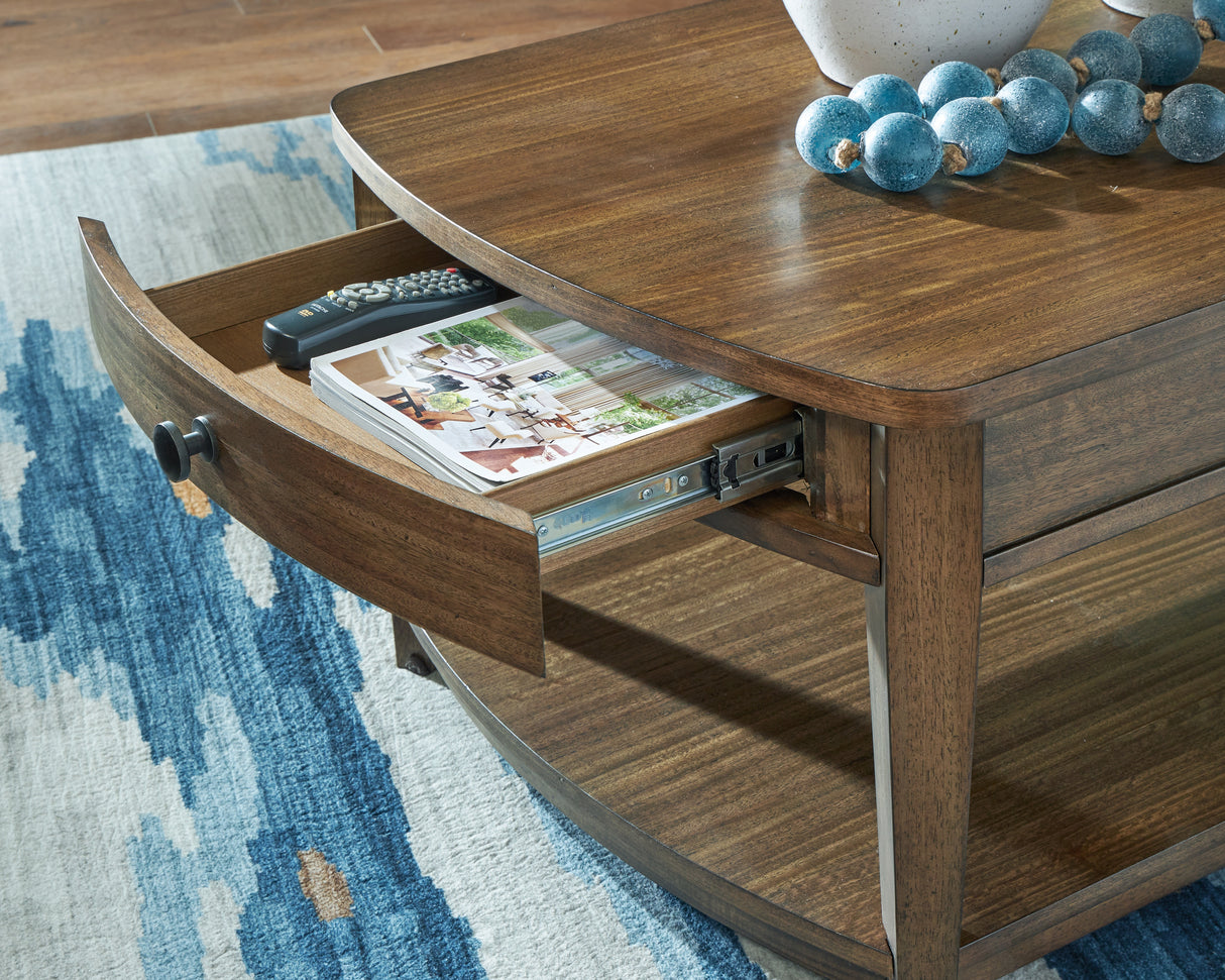 Burkbyer Brown Coffee Table from Ashley - Luna Furniture