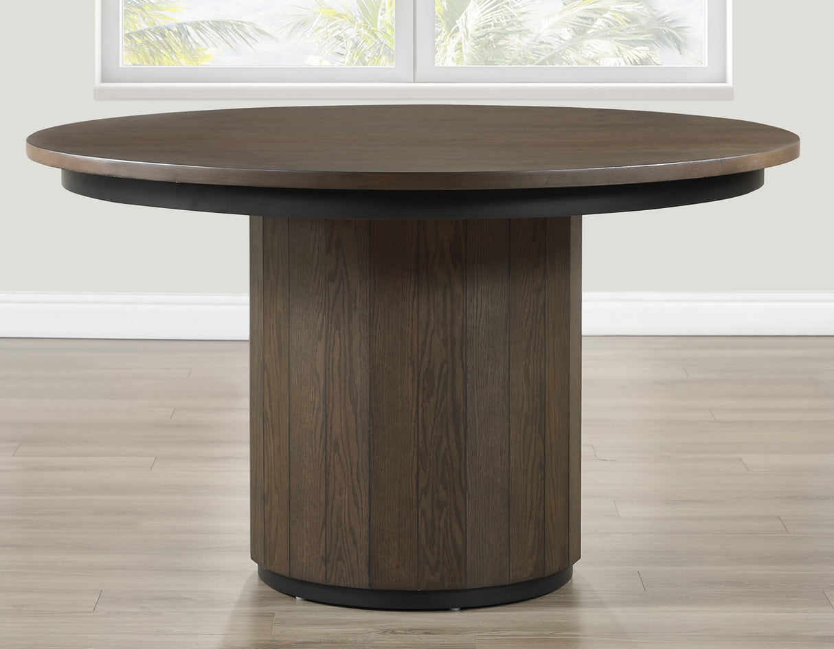 Burlington Ebony 52-inch Round Dining Table from Steve Silver - Luna Furniture