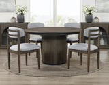 Burlington Ebony 52-inch Round Dining Table from Steve Silver - Luna Furniture
