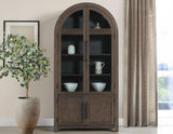 Burlington Cocoa Curio with Black Interior from Steve Silver - Luna Furniture