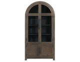 Burlington Cocoa Curio with Black Interior from Steve Silver - Luna Furniture