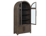Burlington Cocoa Curio with Black Interior from Steve Silver - Luna Furniture